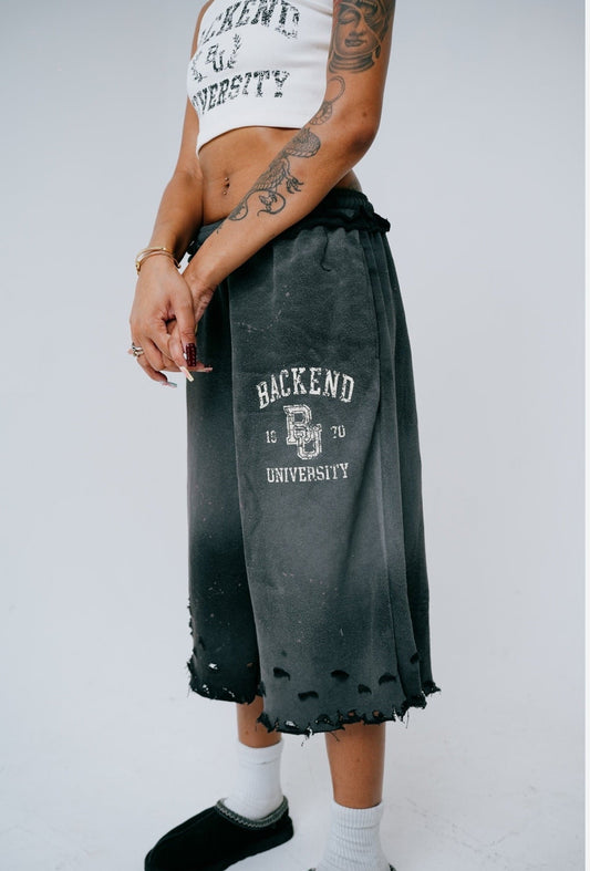 26’ FALL SEMESTER 3/4 SHORTS (BLACK)