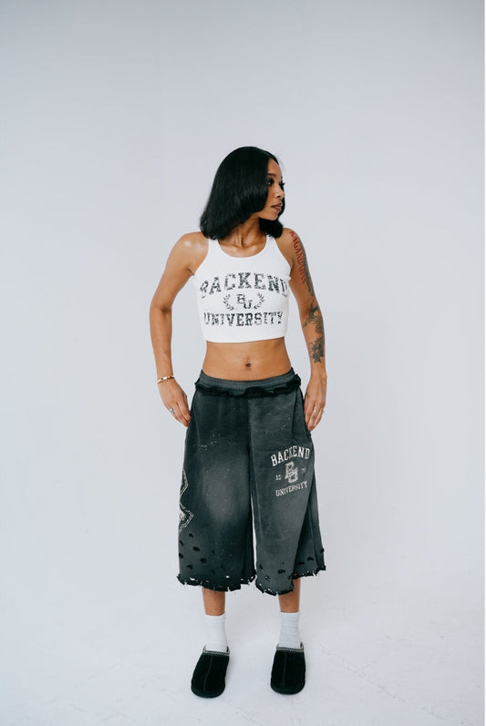 BACKEND CROPPED TANK (BLACK)