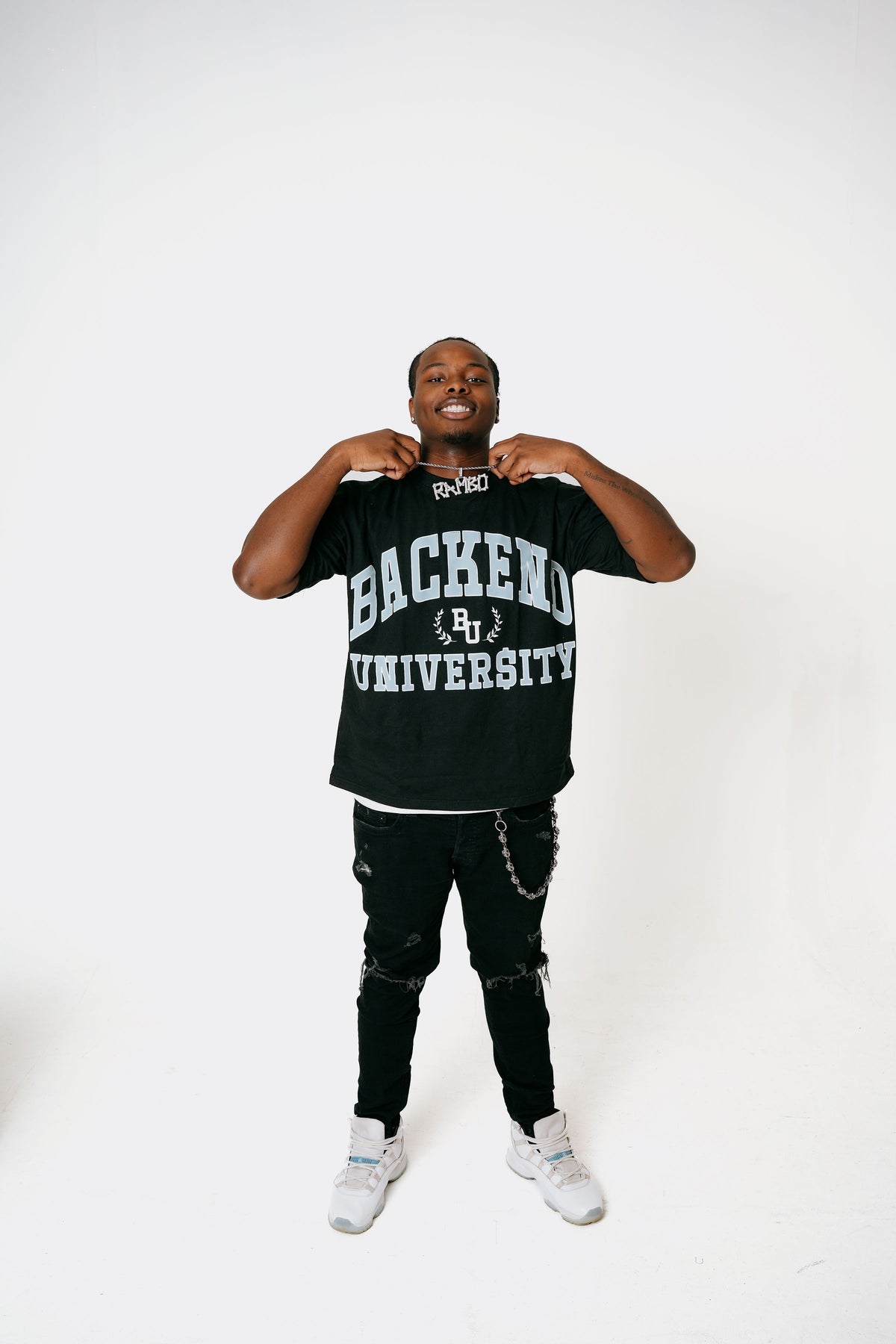 BACKEND UNIVERSITY ACCEPTANCE TEE (BLUE)