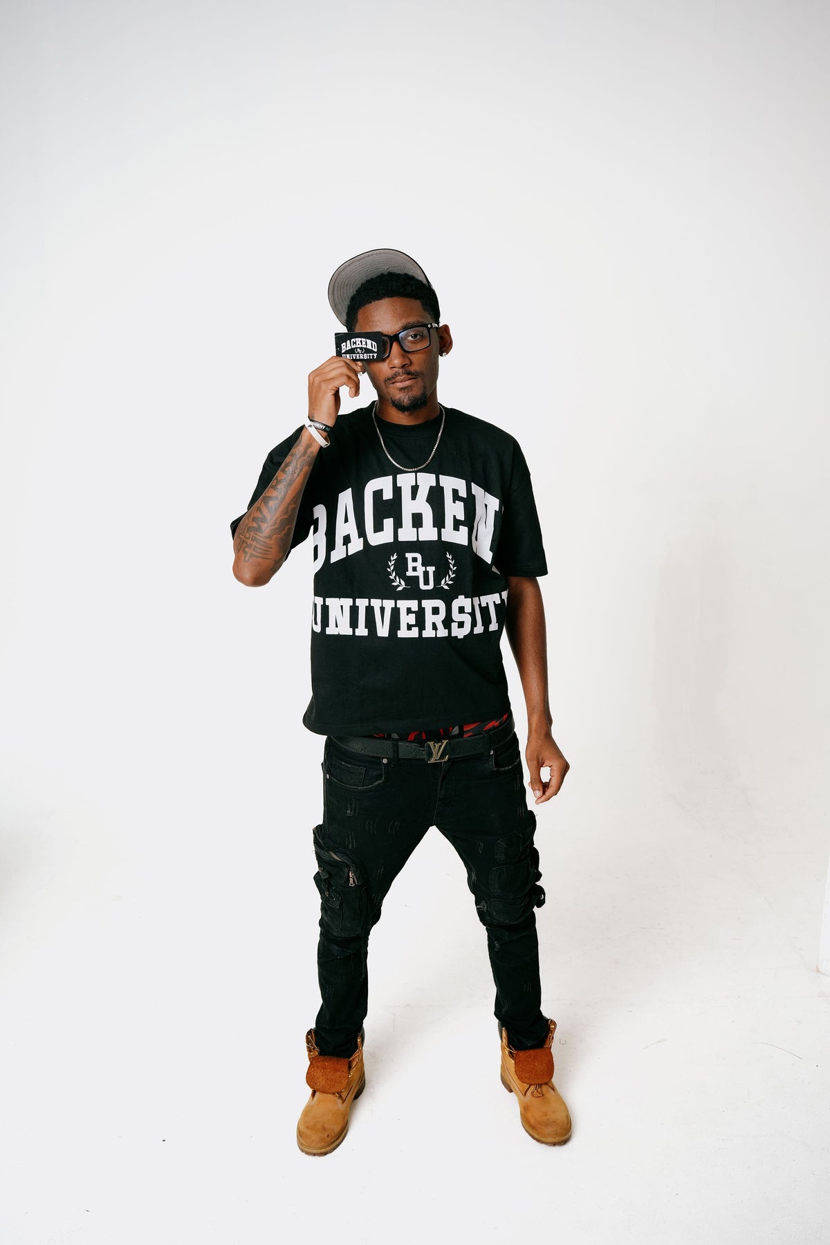 BACKEND UNIVERSITY ACCEPTANCE TEE (WHITE)
